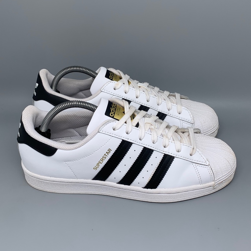Adidas Superstar White‎ Black Shell Toe Shoes EG4958 Men’s Sz 9
